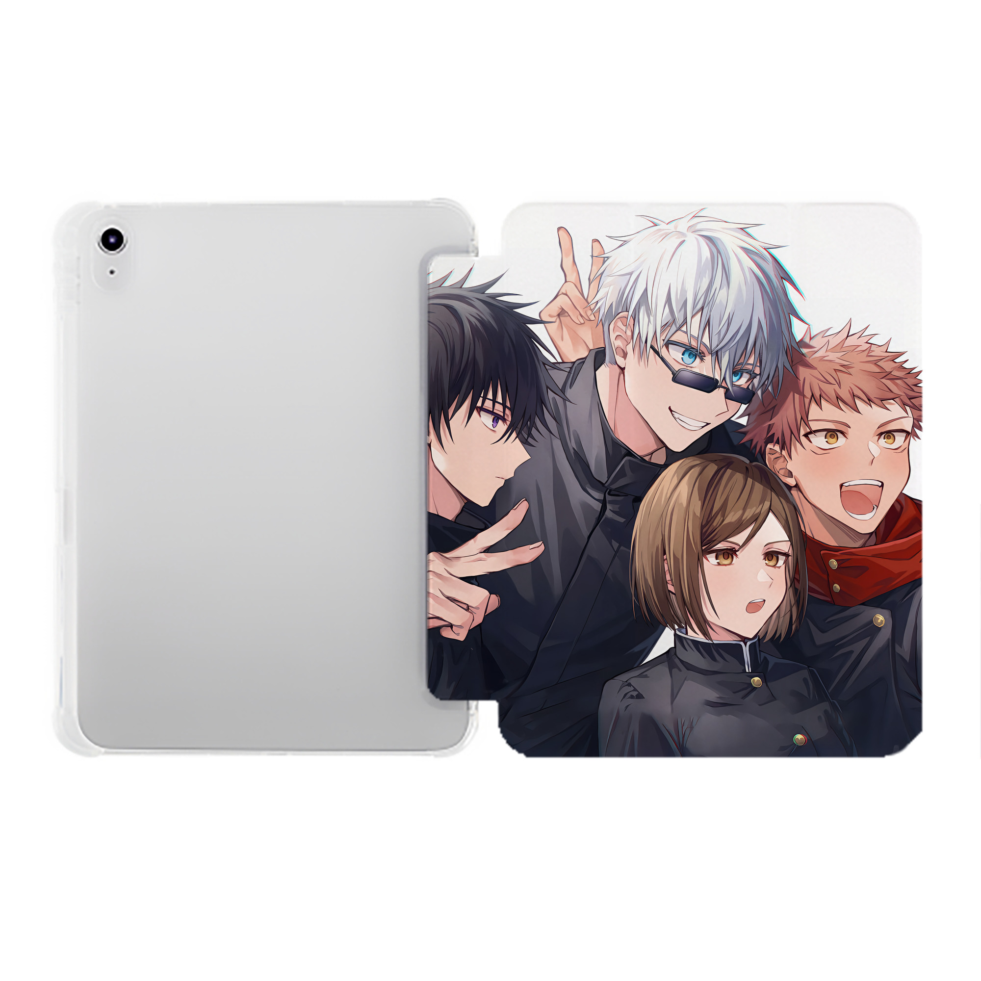 （画像用） SPY×FAMILY间谍家家酒 IPad ケース ペン収納付き 三つ折りスタンド PUレザー×シリコン 対応機種9.5/10.5/10.9インチ